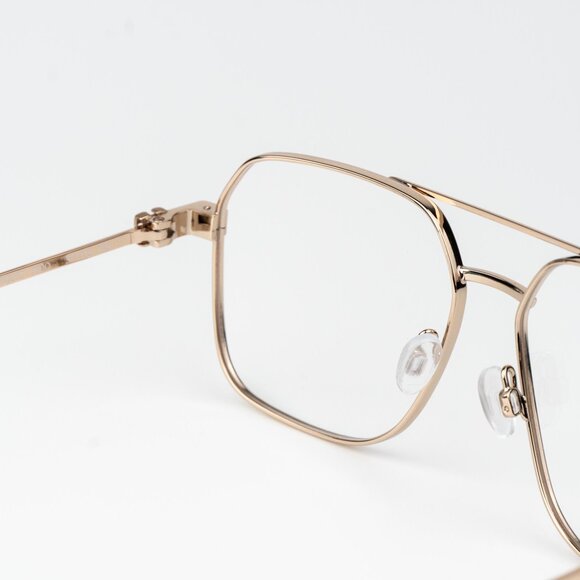 Off-White STYLE 7J Men Eyeglasses Gold Aviator OERJ07J STYLE 7J 7600 - Picture 8 of 15